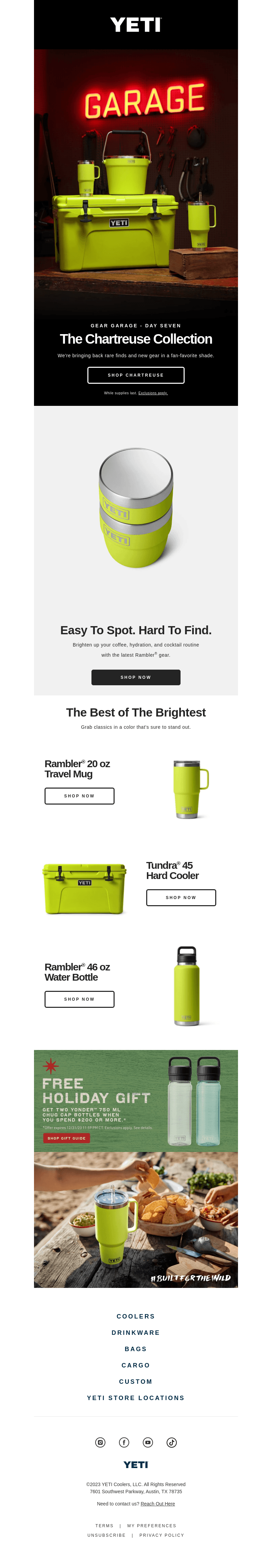 New Gear Now in Chartreuse