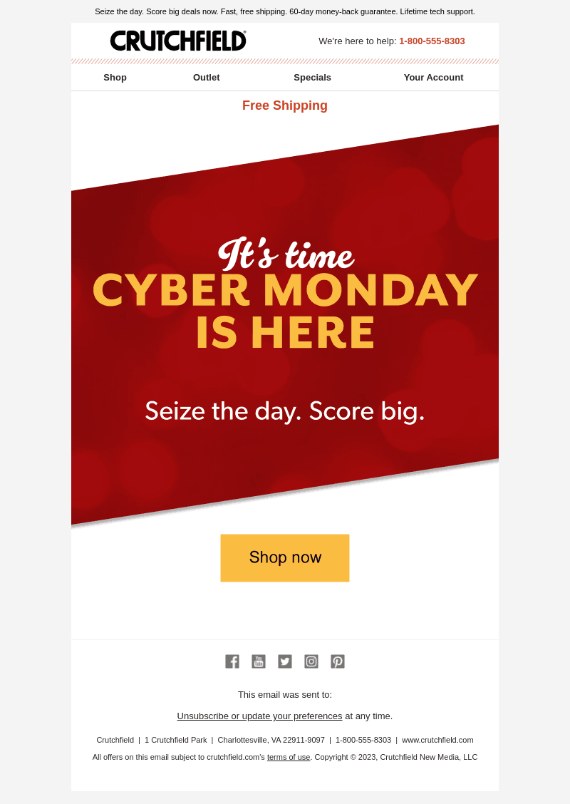 Cyber Monday is here