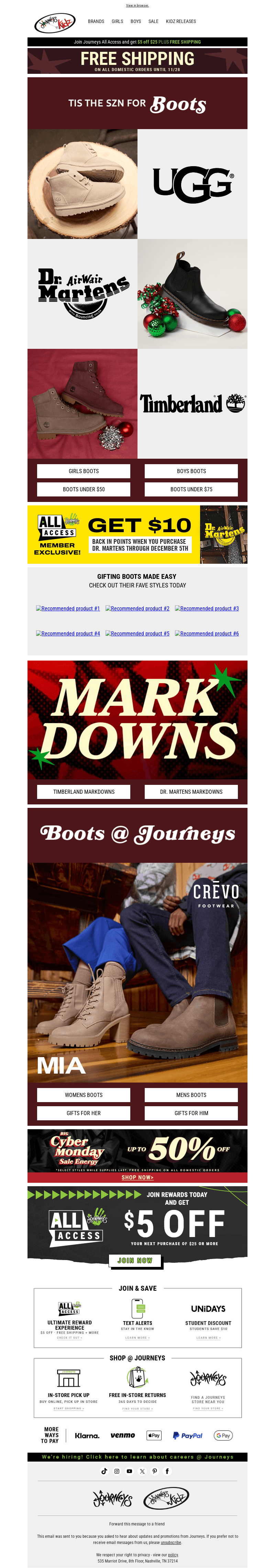 Boot SZN! UGG | Timberland | Dr. Martens + MORE!