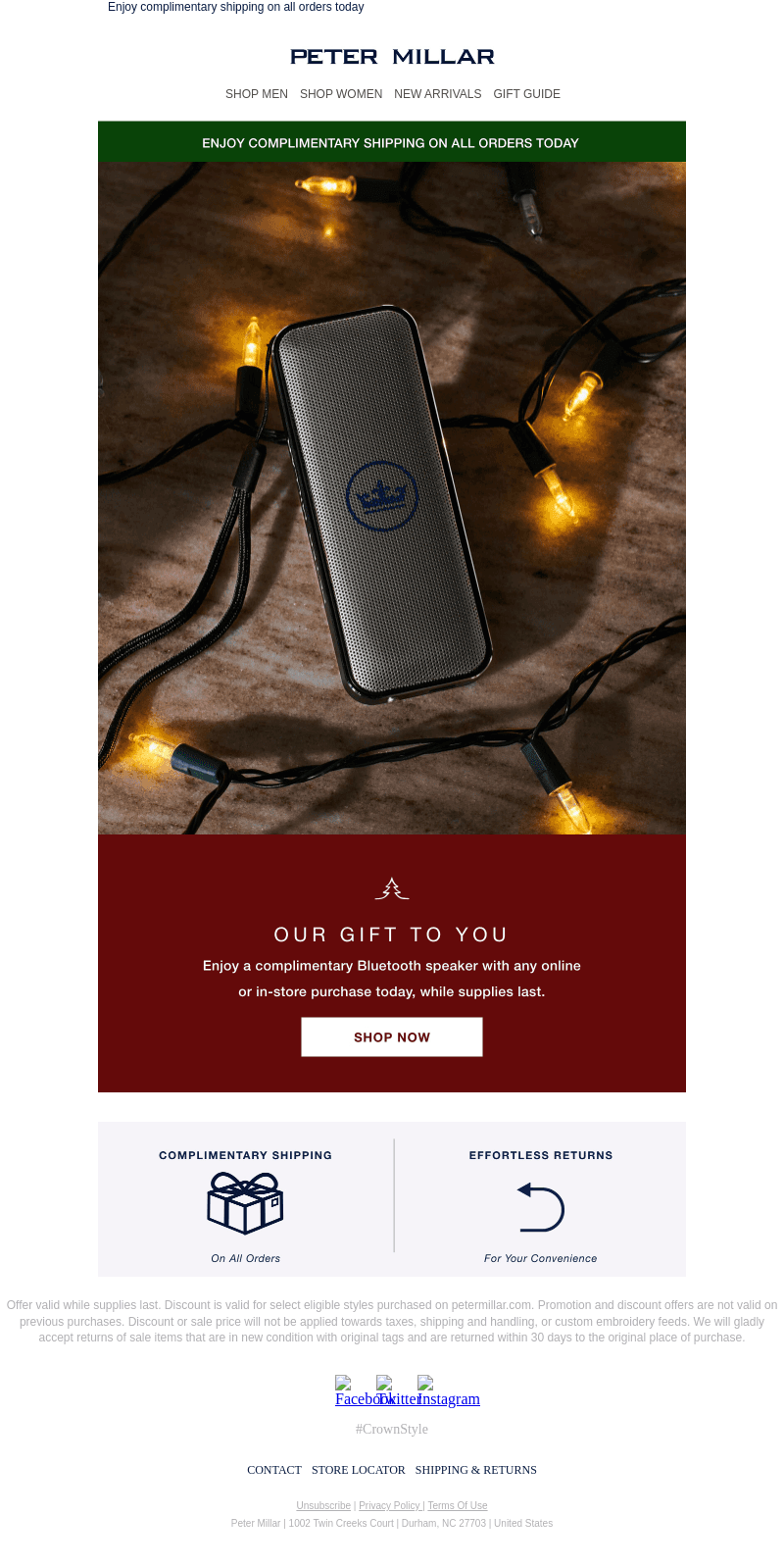 Final Hours: Complimentary Gift With Purchase