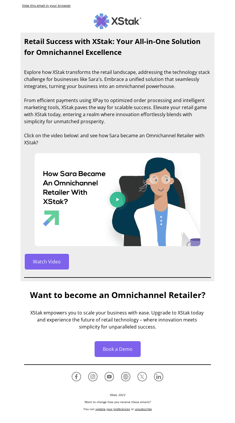 Be like Sara, Be Omnichannel!