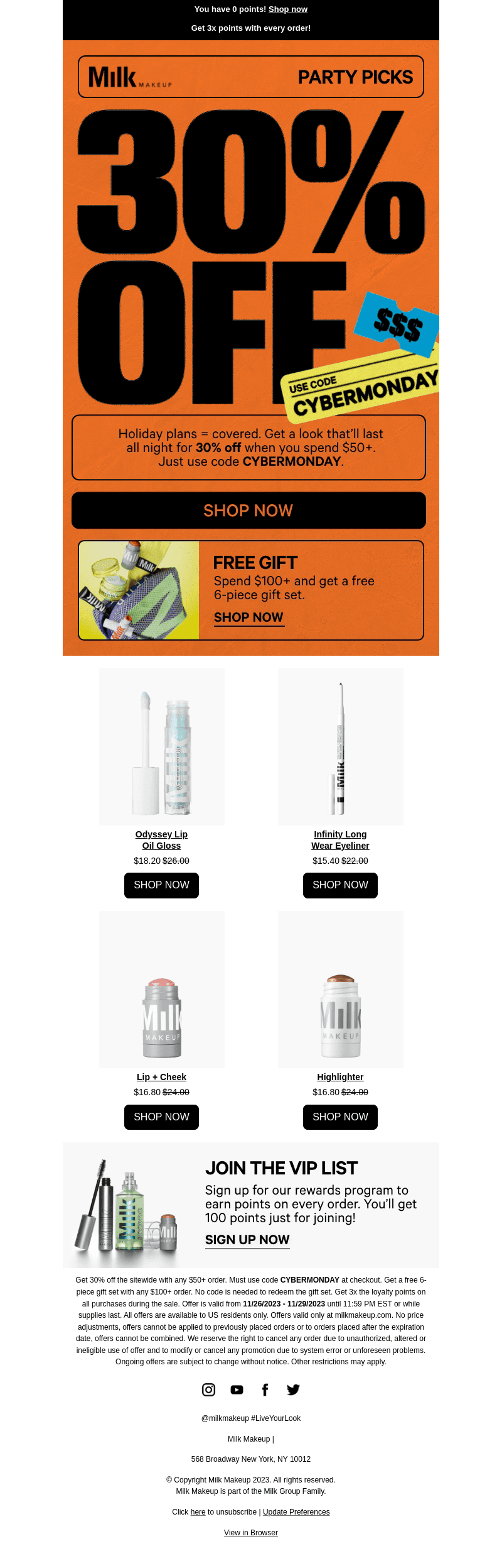 Holiday makeup?? For 30% off???