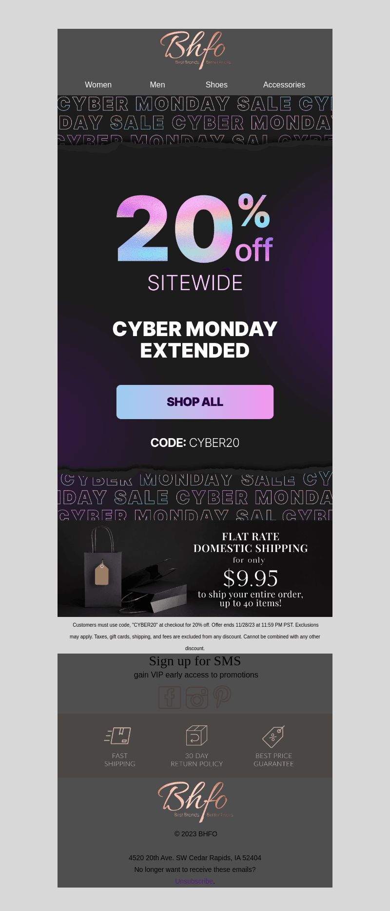 Final Countdown: Grab 20% Off Sitewide – Cyber Monday Ends Now!