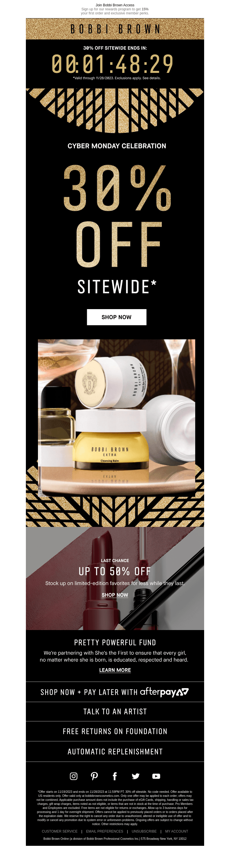 Last call: 30% off sitewide