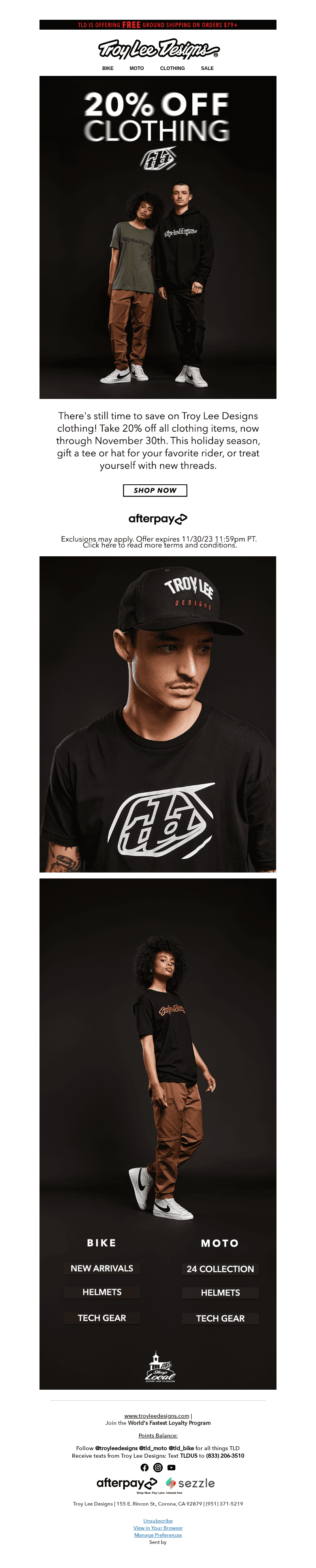 Take 20% off Clothing