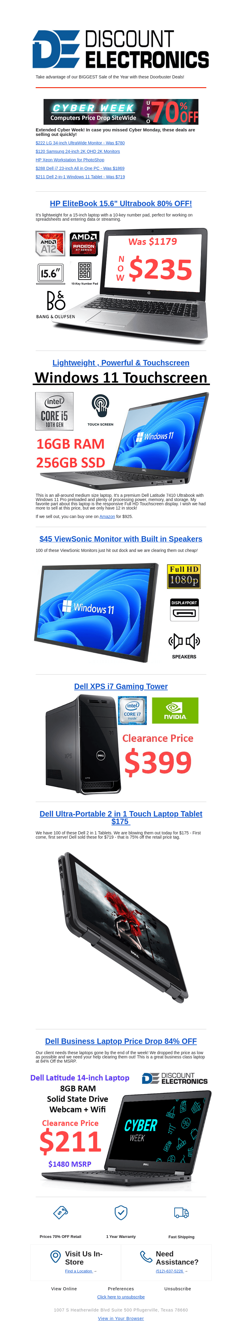 Happy Hour 🍺 80% Off Dell Win 11 Laptop Touchscreen