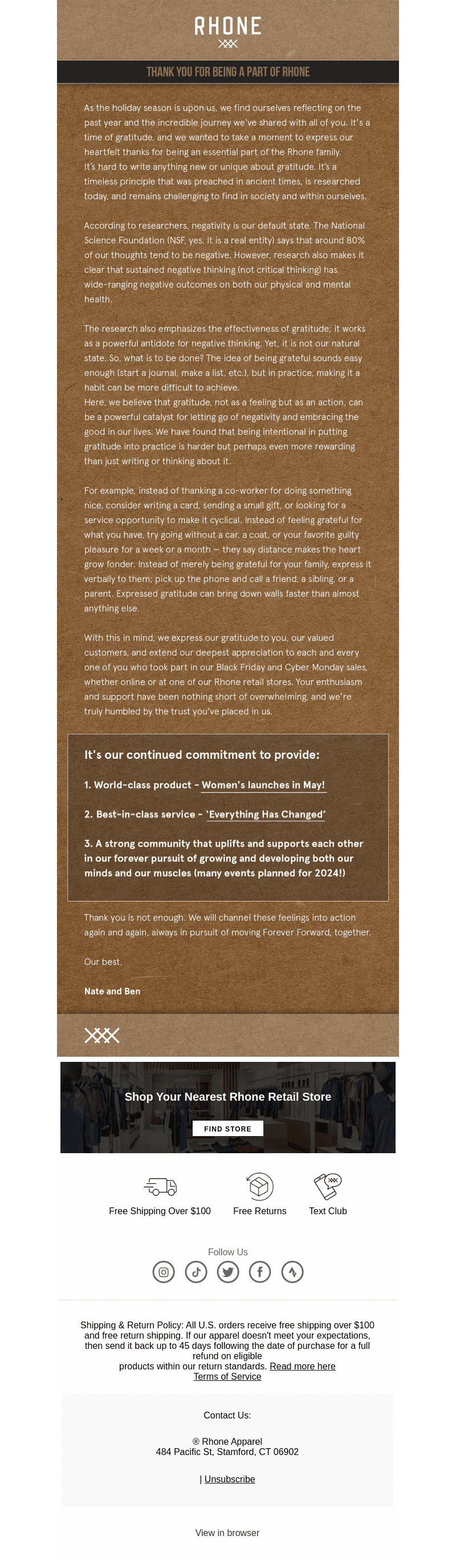 A Small Note of Gratitude