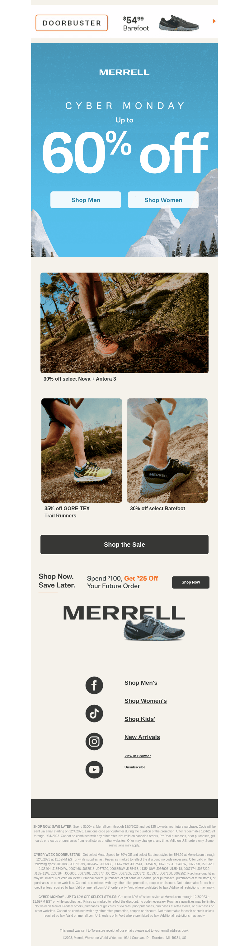 Trail ready + up to 60% off!