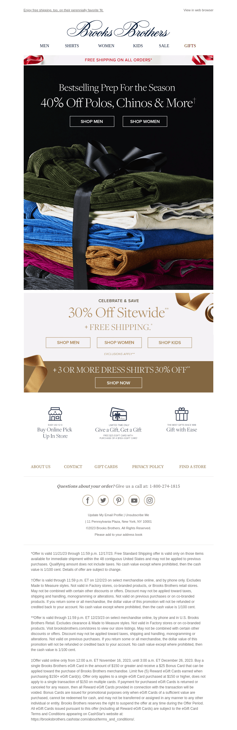 ENDS TODAY! 40% off polos & chinos