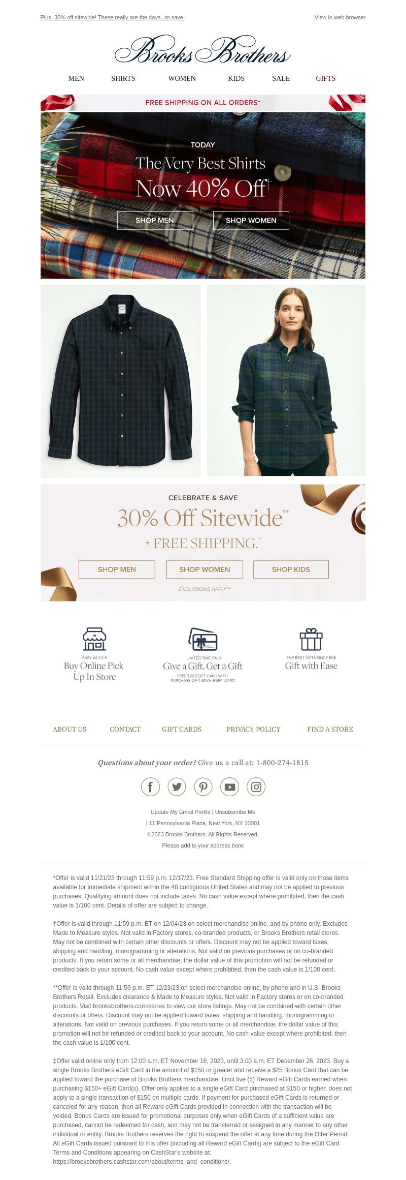 2 days only: 40% off shirts
