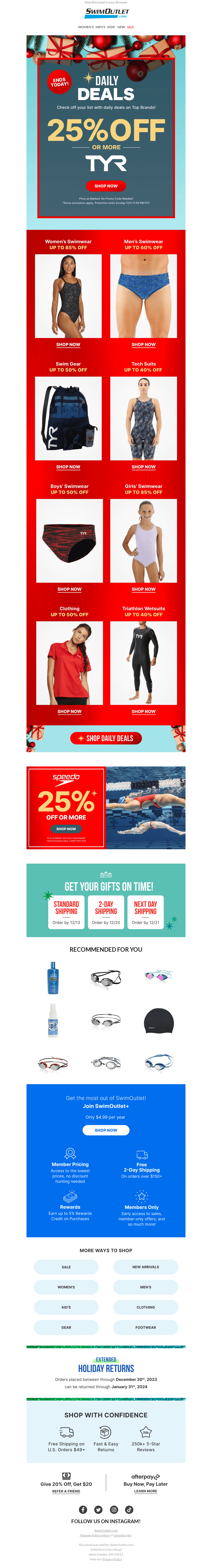 25% off TYR Ends Soon! 💸