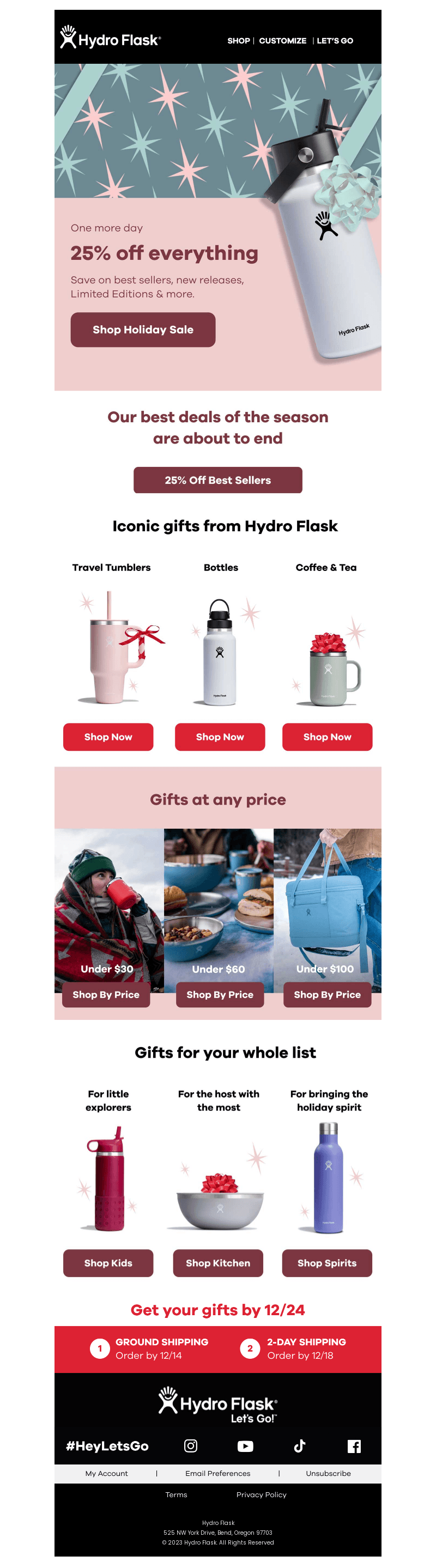 25% off everything ends soon