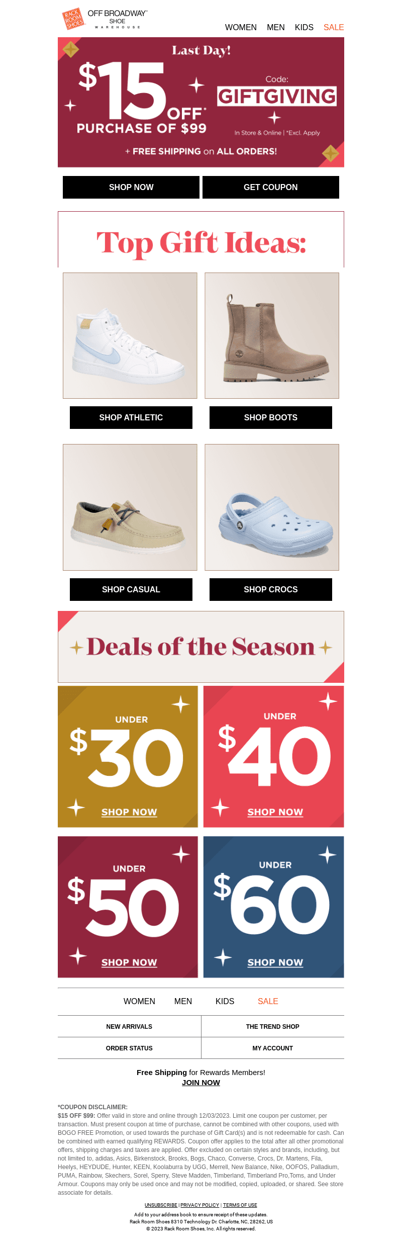 Hurry! $15 OFF is only valid until midnight 🎄