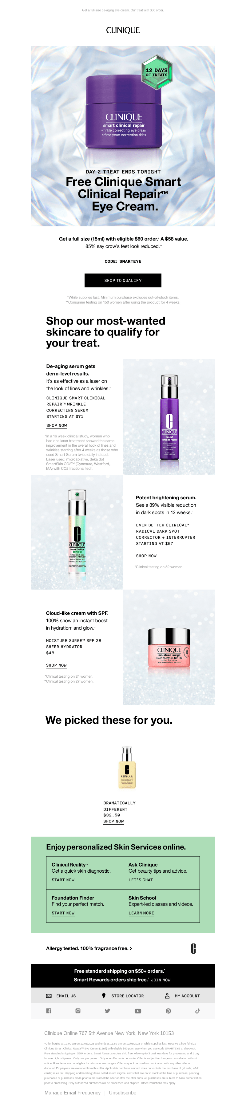 Bye Day 2 Treat 👋🏽 This smart offer ENDS TONIGHT!