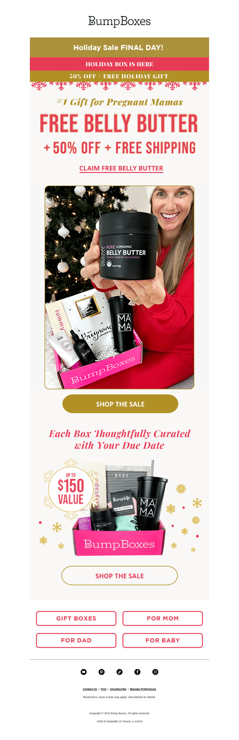 FREE Belly Butter ($25 value) Ends Soon!