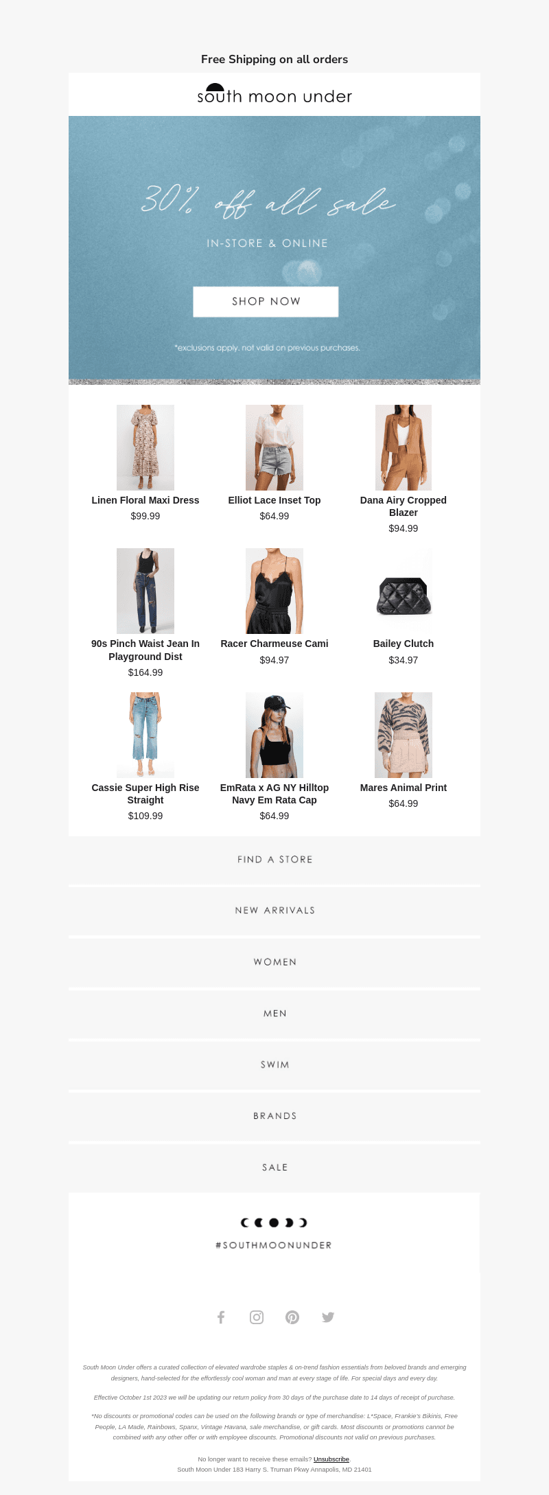 30% off Sale!