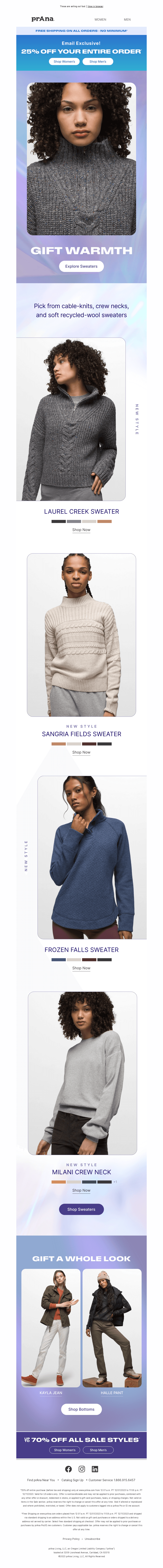 25% Off Bestselling Sweaters