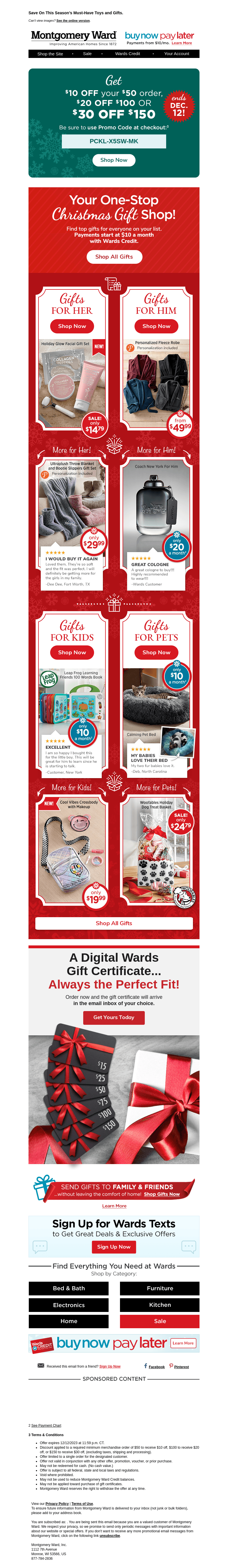 Your Promo Code to Special Holiday Savings!