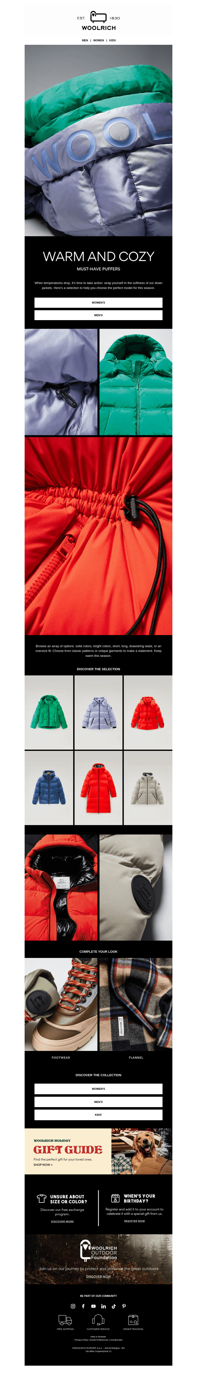 Freezing outside? Put a puffer on