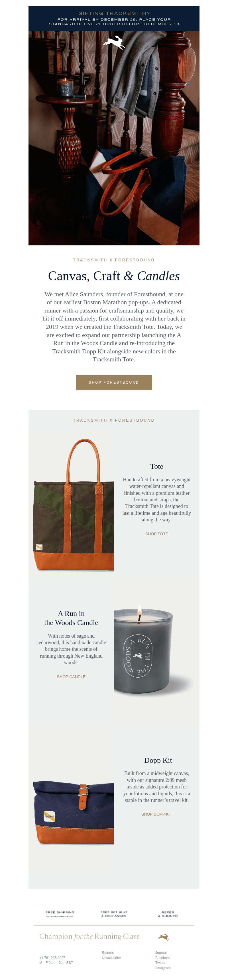New Tracksmith x Forestbound Collaboration
