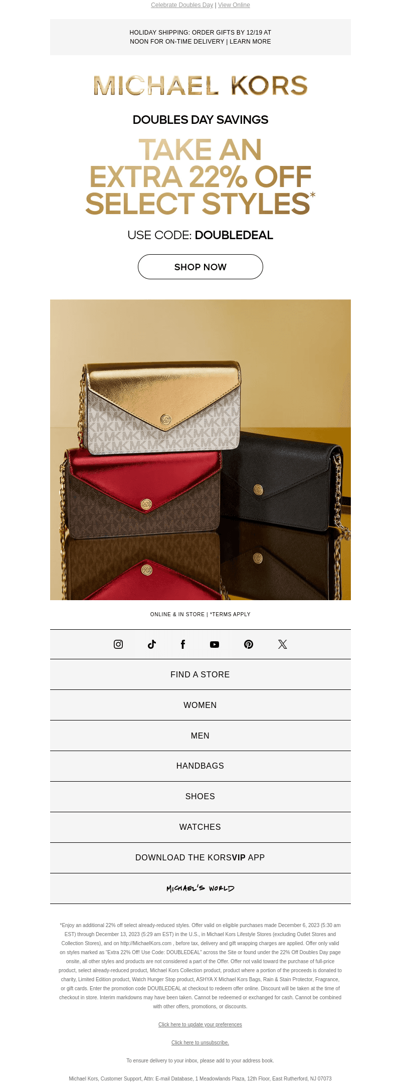Limited Time Only: Take An Extra 22% Off Select Styles