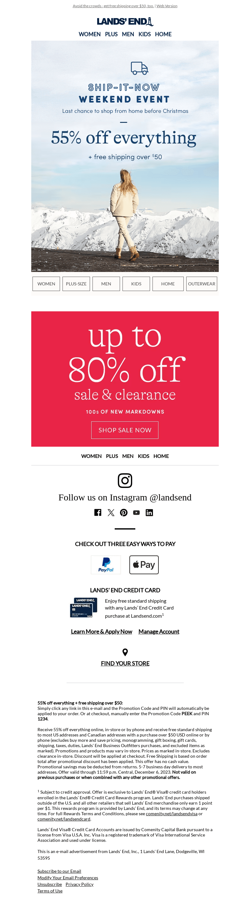Early access granted: 55% off everything starts now