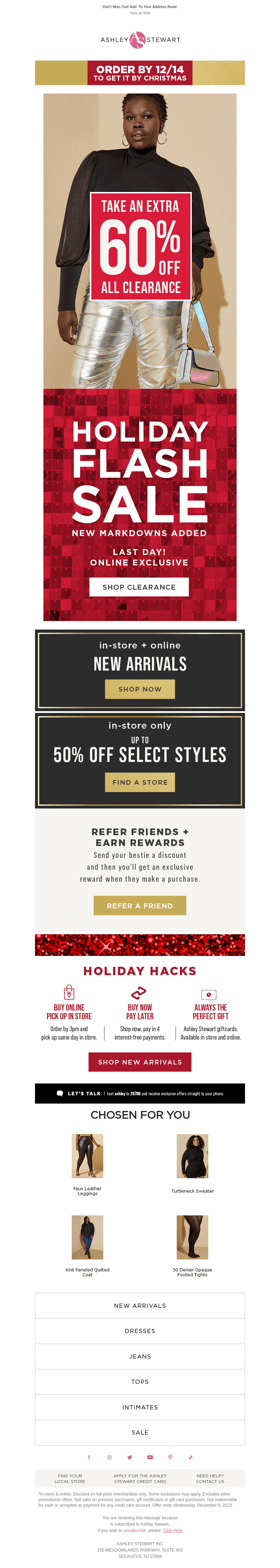 📣 Final Hours! Extra 60% off Clearance Ends Tonight!