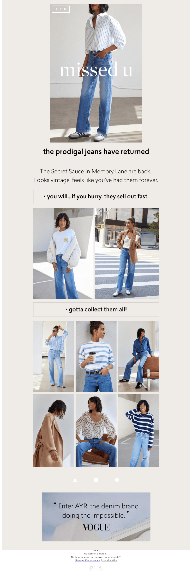 RESTOCK: *the* jeans