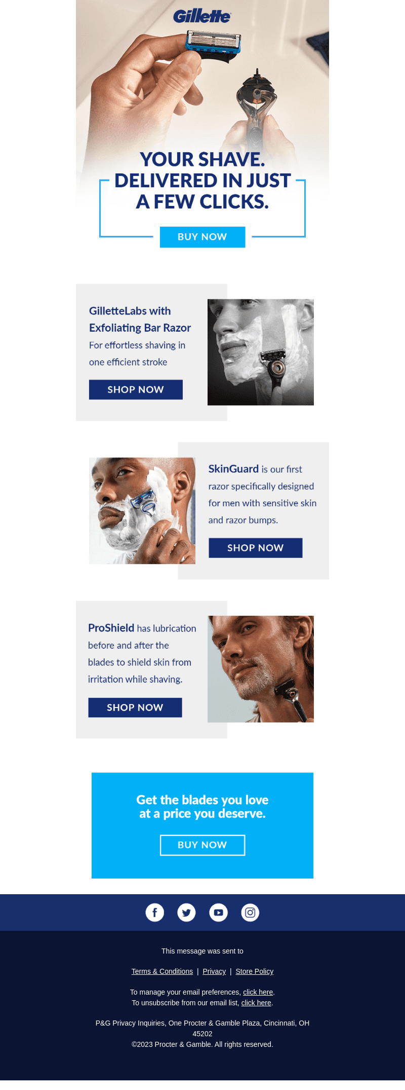 Meet our bestselling razors