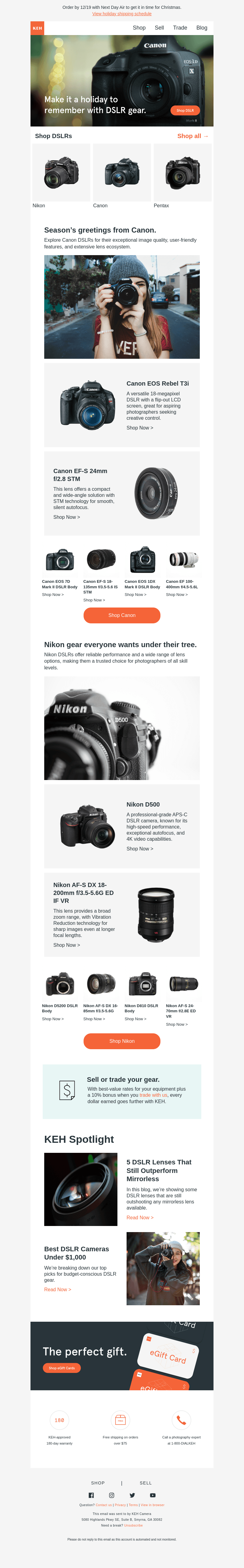 Capture holiday magic with DSLR gear ☃️