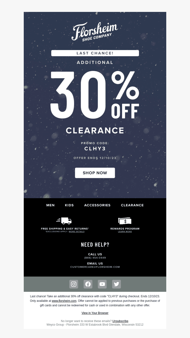 Last Chance for an Additional 30% Off Clearance!