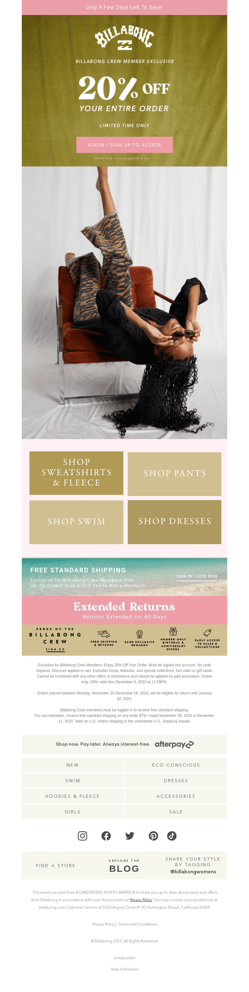 Only A Few Days Left For 20% Off!