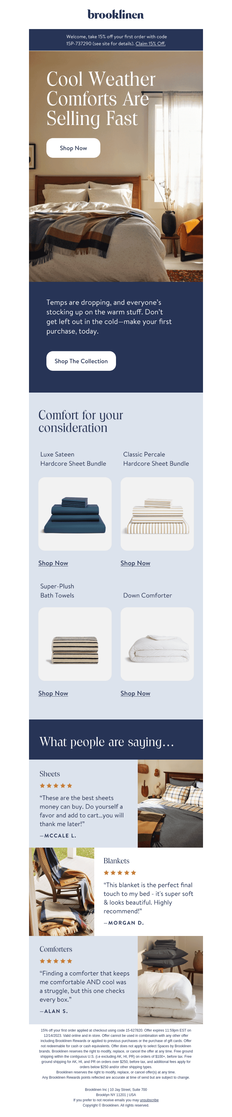 Our Cool Weather Bedding is a HOT topic