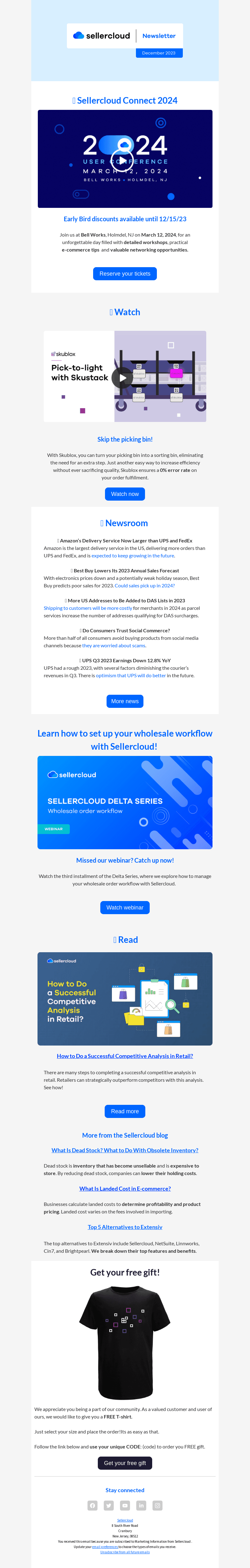 SellerCloud email from Thu, Dec 7, 2023