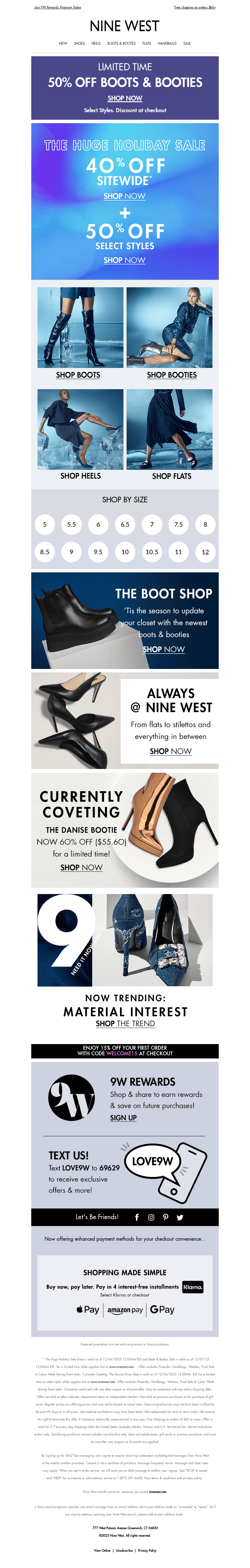 Extra 50% OFF Boots + 40% OFF Everything Else