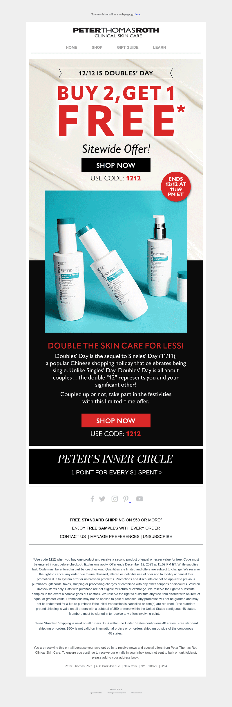 Sitewide Doubles’ Day Offer Starts Now!