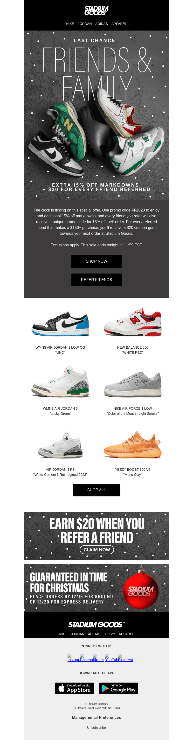 Last Chance: 15% Off Markdowns + $20 for Referrals