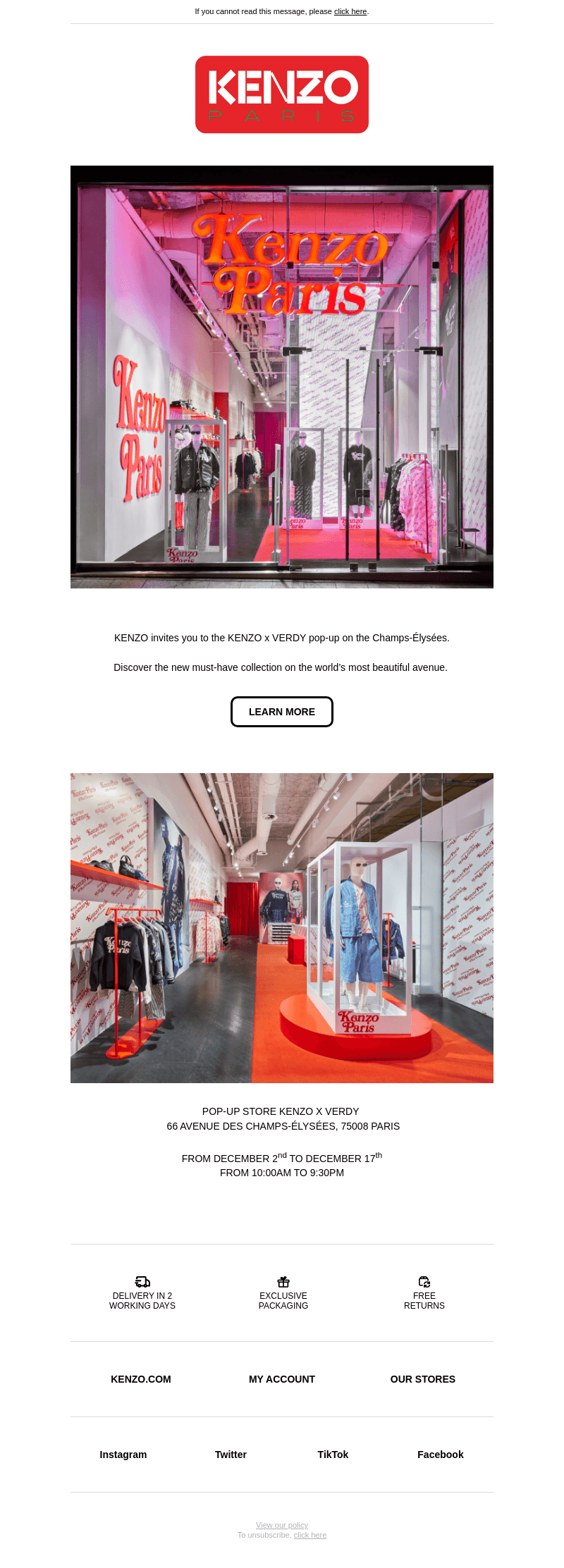 Discover our Champs-Élysées pop-up