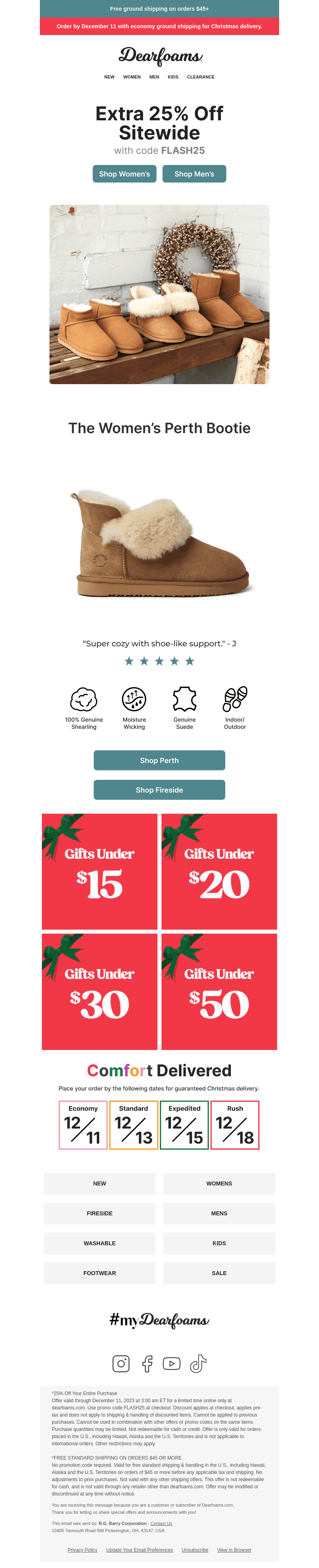 Cozy from Ankle to Toe—25% off Sitewide