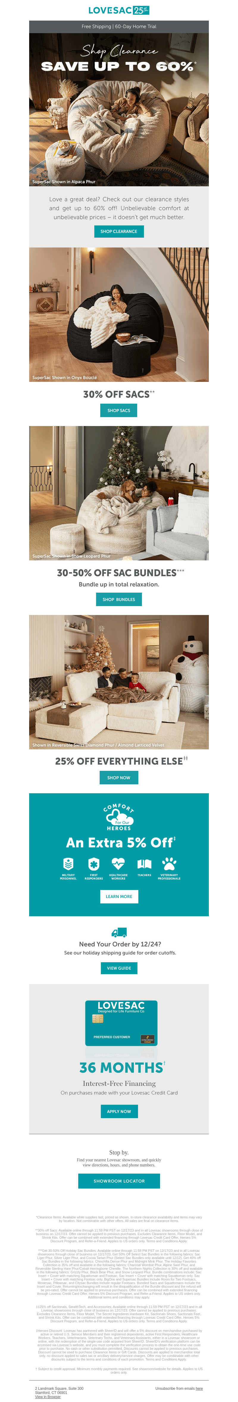 CLEARANCE! Save up to 60% Now!