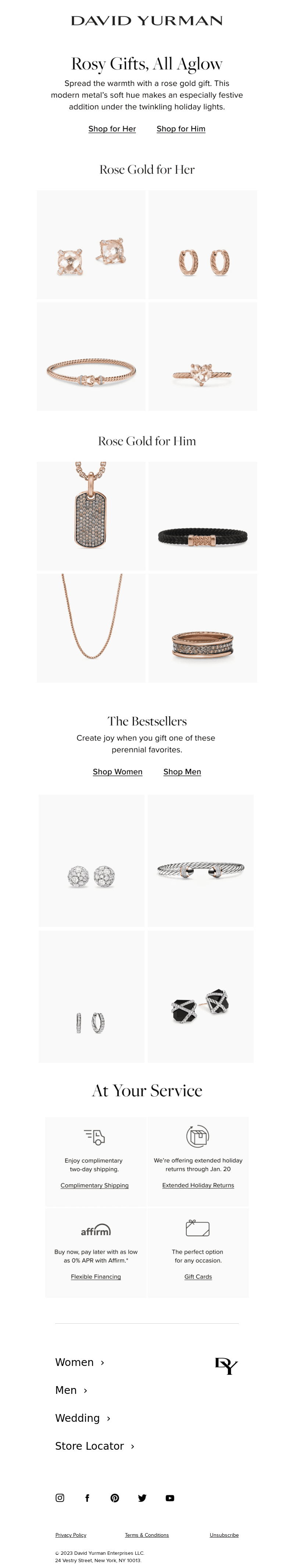 Rose Gold Gifts