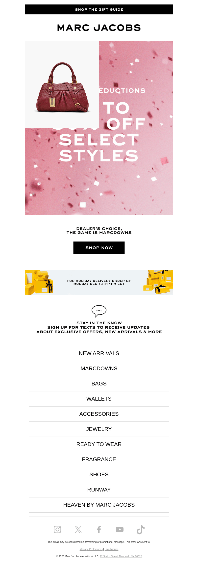 More Marcdowns Up To 50% Off