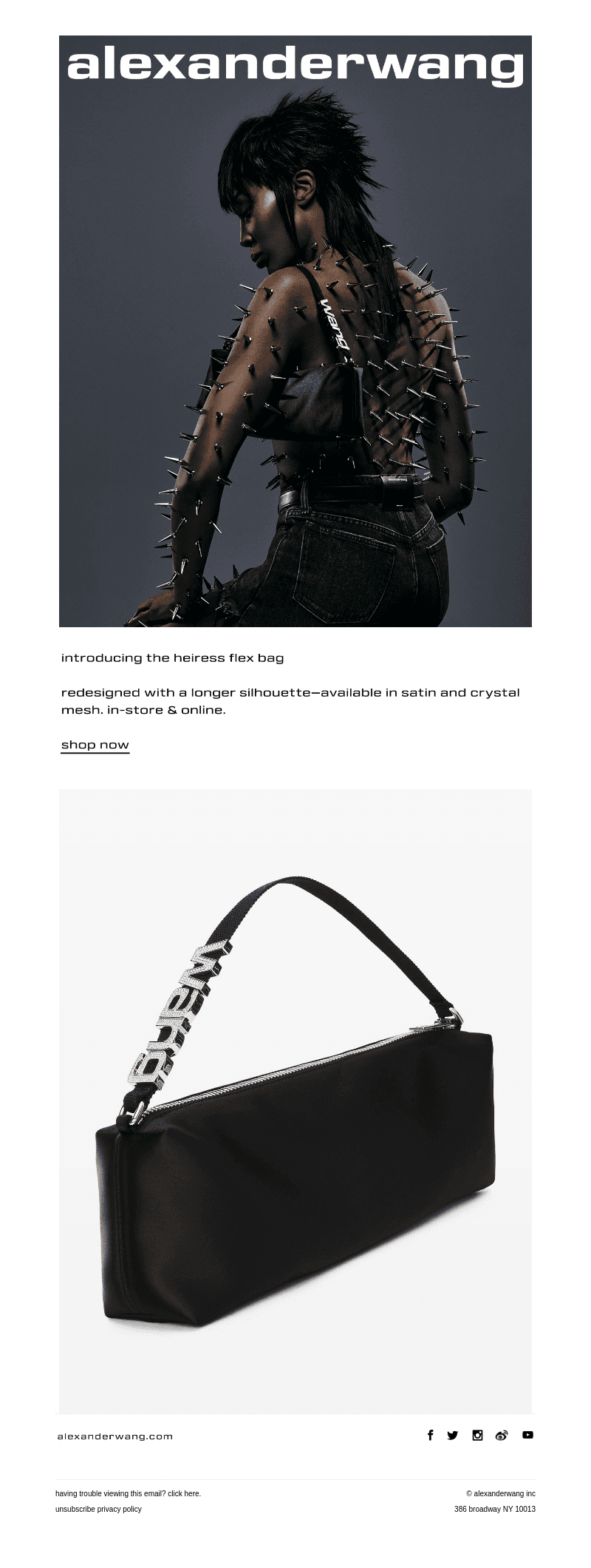 she’s new here…the heiress flex bag