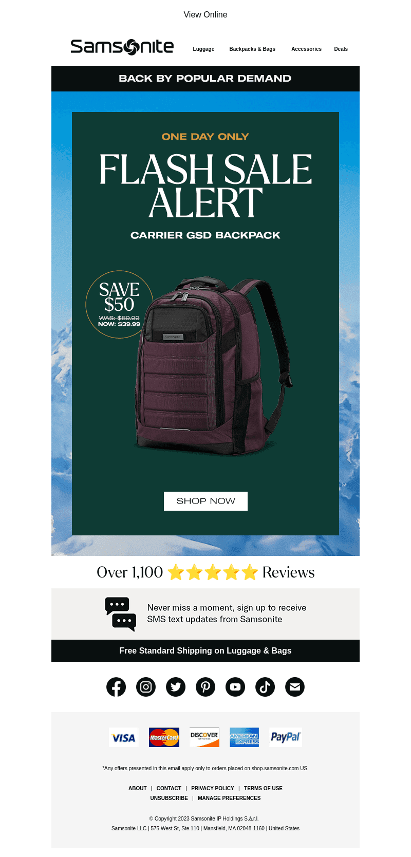 🚨 24 Hours Only: GSD Backpack for Only $39.99