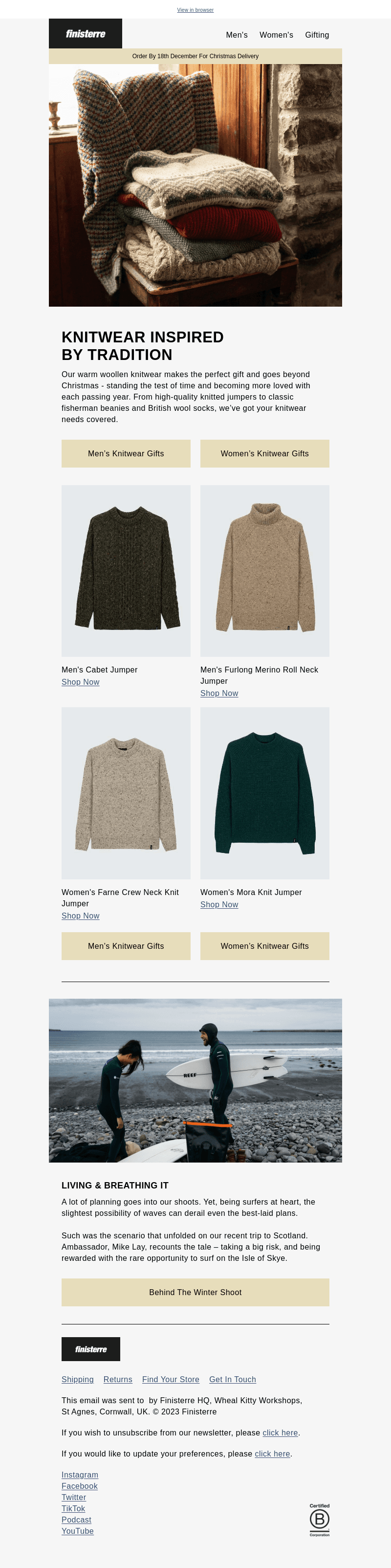Knitwear Inspired By Tradition