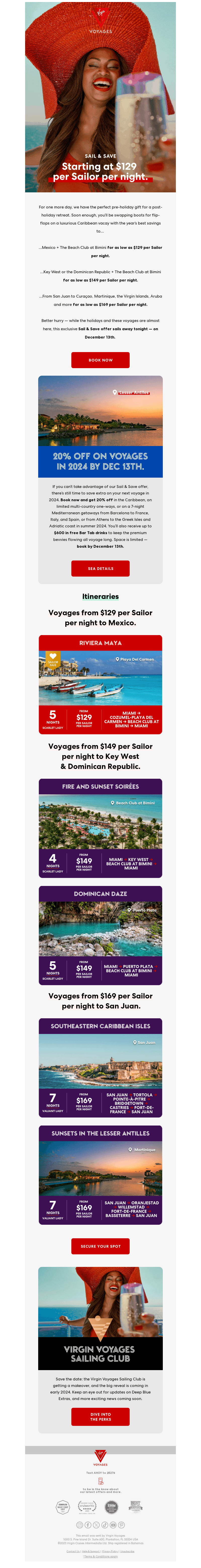Sail & Save — ends tonight!