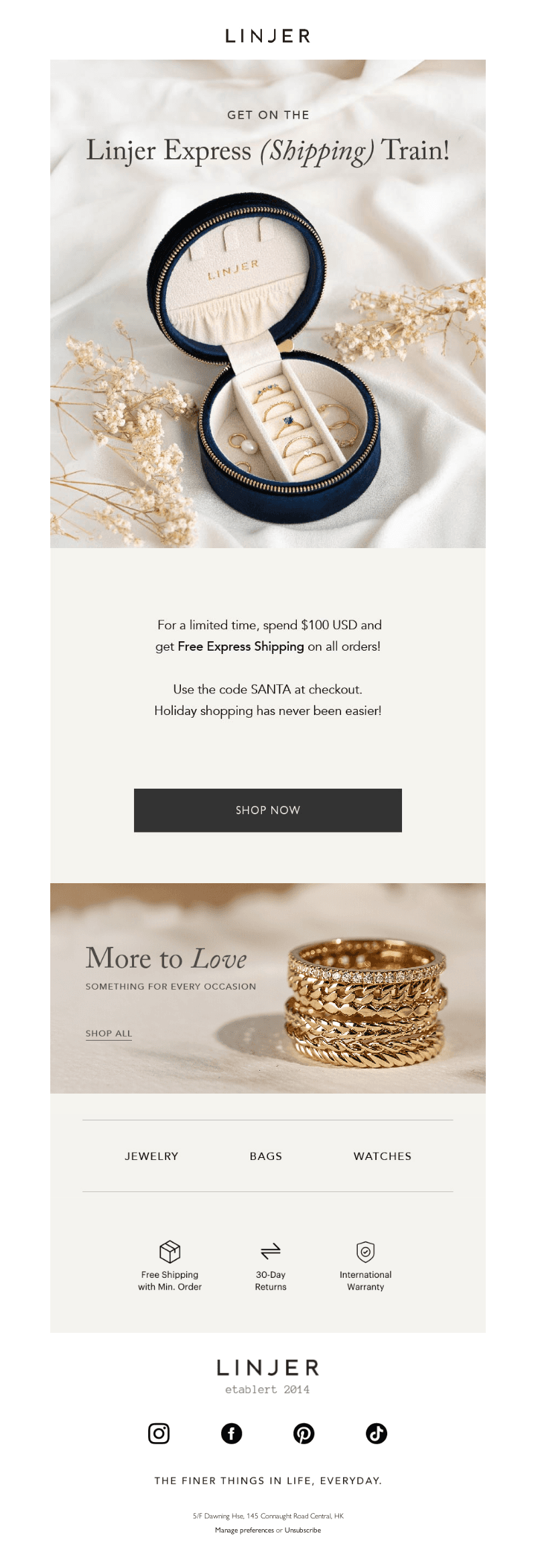 Free shipping upgrades — TODAY!