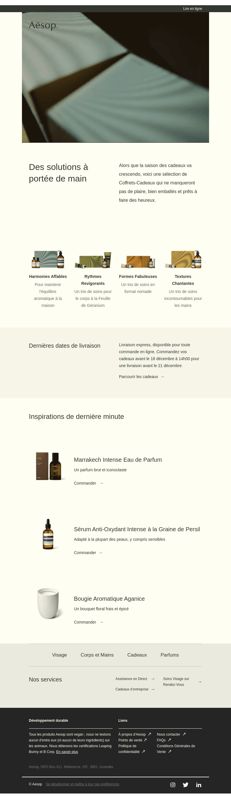 Cadeaux de dernière minute