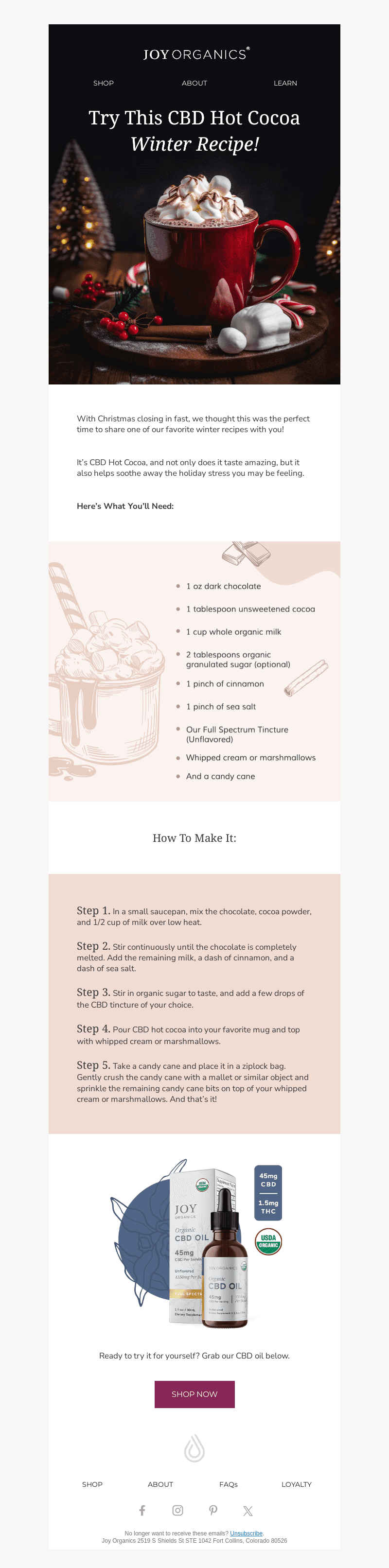 Try This Amazing Winter CBD Recipe!