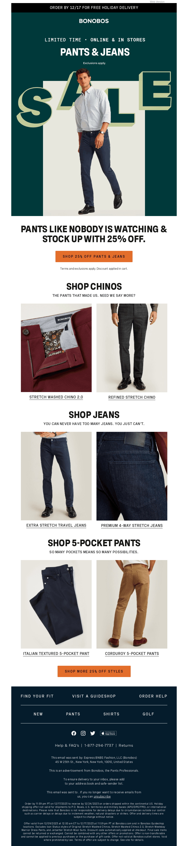 Your Legs Deserve 25% Off